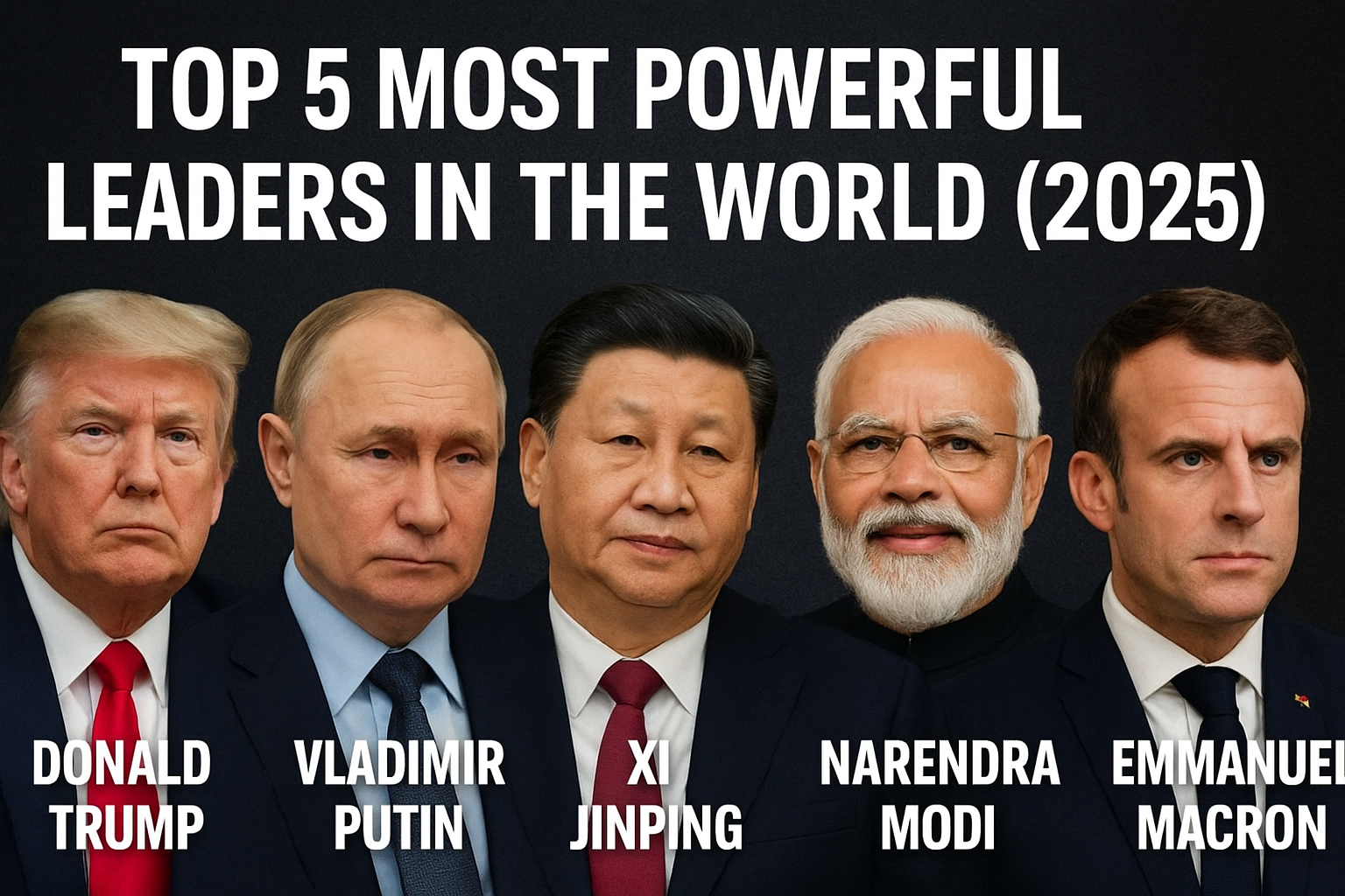 Top 5 Most Powerful Leaders in the World 2025